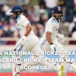 India National Cricket Team vs England Cricket Team Match Scorecard