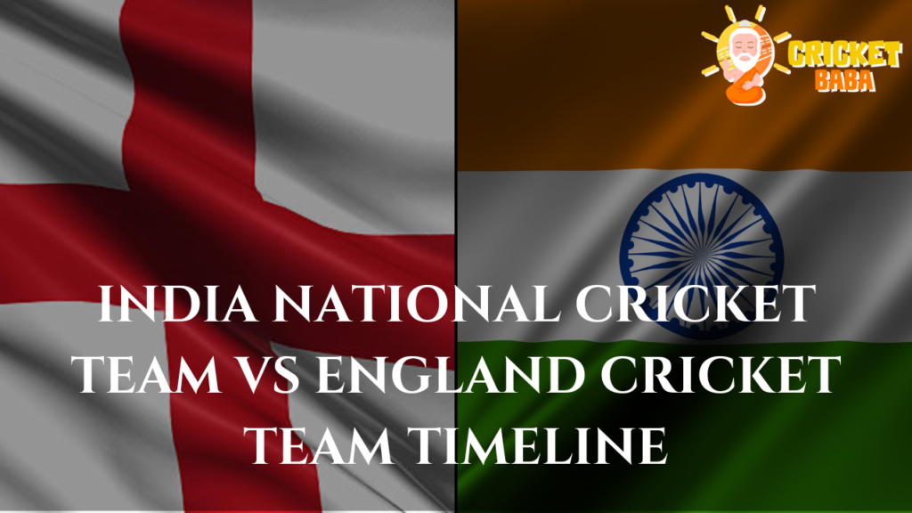 india national cricket team vs england cricket team timeline